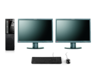 Lenovo Thuiswerk computer set - Intel G3240 - 4GB - 120GB SSD - DvDRW - W10 + 2x 22 inch Beeldschermen Lenovo Thuiswerk computer set - Intel G3240 - 4GB - 120GB SSD - DvDRW - W10 + 2x 22 inch Beeldschermen
