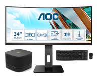 SET: HP Elite Slice G2 - Core i5 - 7500T - 8GB RAM - 256GB SSD + 34 inch AOC Curved monitor SET: HP Elite Slice G2 - Core i5 - 7500T - 8GB RAM - 256GB SSD + 34 inch AOC Curved monitor